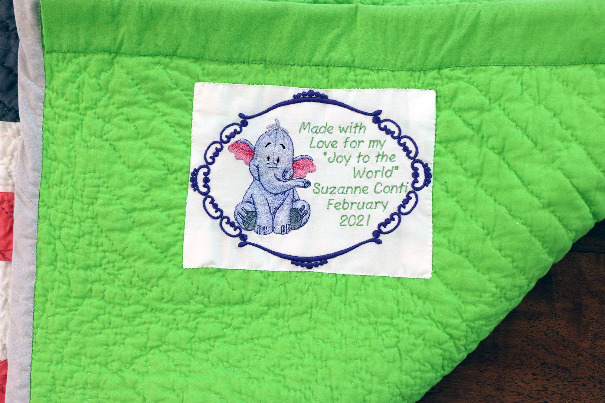 Joy to the World Baby Quilt image 4
